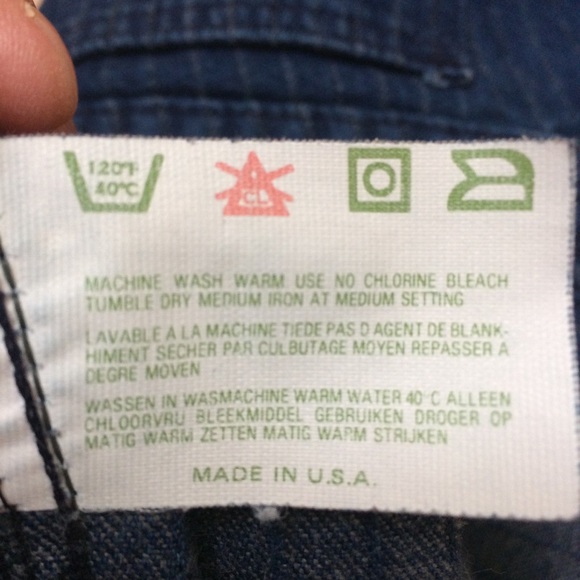 Vintage High waisted denim skirt with stripes M - Picture 5 of 5